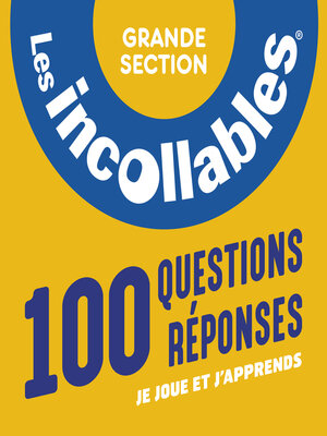 cover image of Les Incollables, Grande section de maternelle